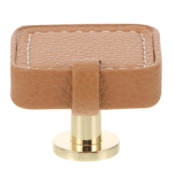 OUNONA Cabinet Handle Leather Cover Cabinet Knob Drawer Pull Dresser Knob Pull Cabinet Decoration