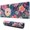 Pioneer Flower Floral, variant on Long Mouse Pads for Desk,Pioneer Flower Floral Print Pattern Desk Mats on Top Of Desks, Desk Mouse Pad Extra Large with 3mm Non-Slip Base and Stitched Edge for Gaming,Office,Work,Home 31.5"x11.8"