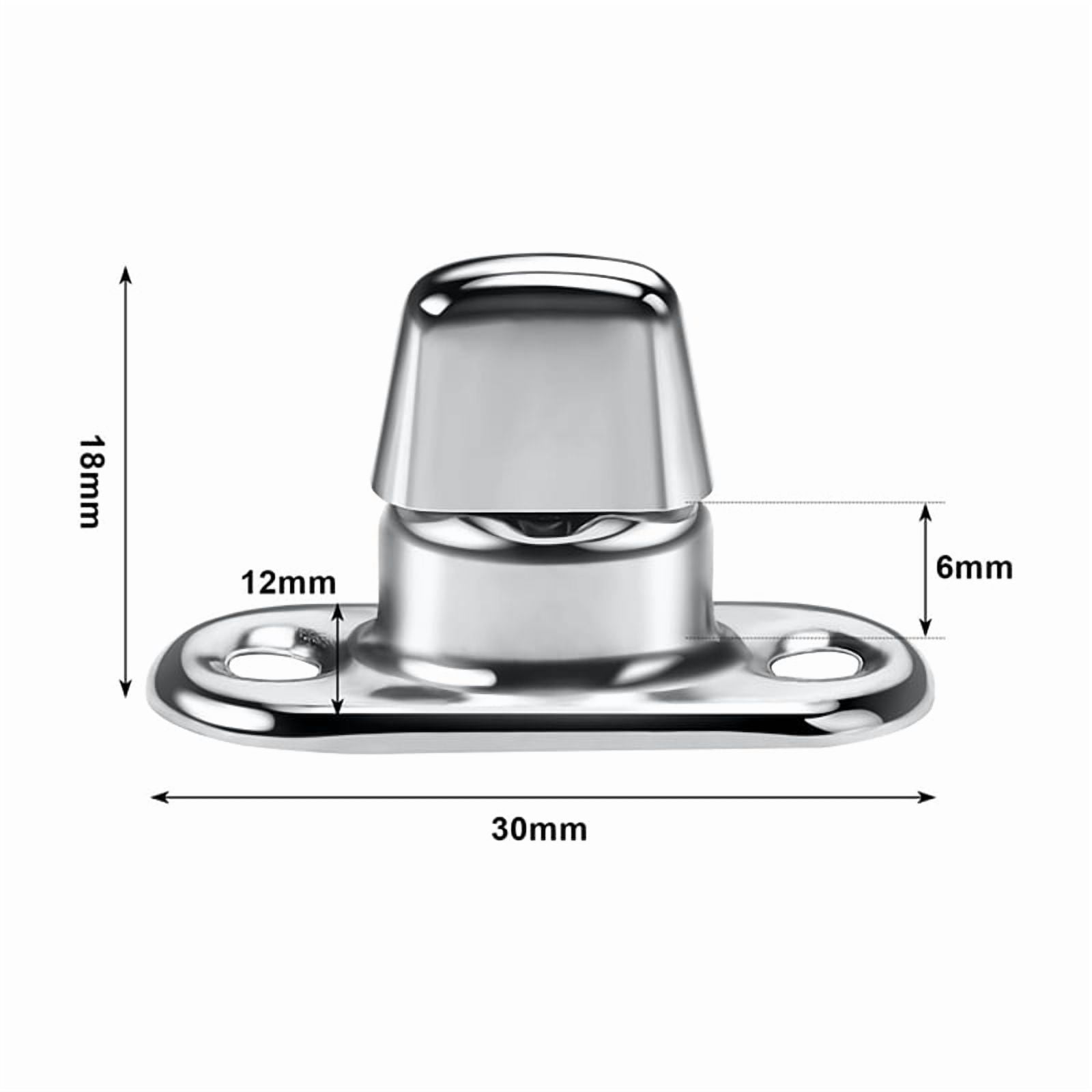 100 Sets Marine Grade Twist Lock Fasteners Turn Button Eyelet and Stud, for Canvas Fastener Turn Buttons,100 x Twist Lock,Silver