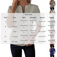thumbnail image 4 of Hrsba Crewneck Sweatshirts for Women Quarter Zip Crew Neck Short Sleeve Soft Oversized Daily Casual Pullover Sweatshirt, 4 of 8