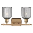 thumbnail image 3 of 516-2W-BB-G559-5SM Innovations Lighting Bridal Veil - 2 Light Bath Vanity-10 Inch Tall and 15 Inch Wide-Brushed Brass Finish-Light Smoke Glass Color, 3 of 3