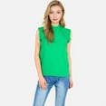 thumbnail image 4 of Women's Sleeveless Knit Sweater Top with Fringe Shoulder Detail - Large, Green, 4 of 7