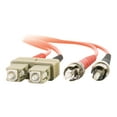 thumbnail image 4 of C2G 10m SC-ST 62.5/125 OM1 Duplex Multimode PVC Fiber Optic Cable - Orange - patch cable - 33 ft - orange, 4 of 4