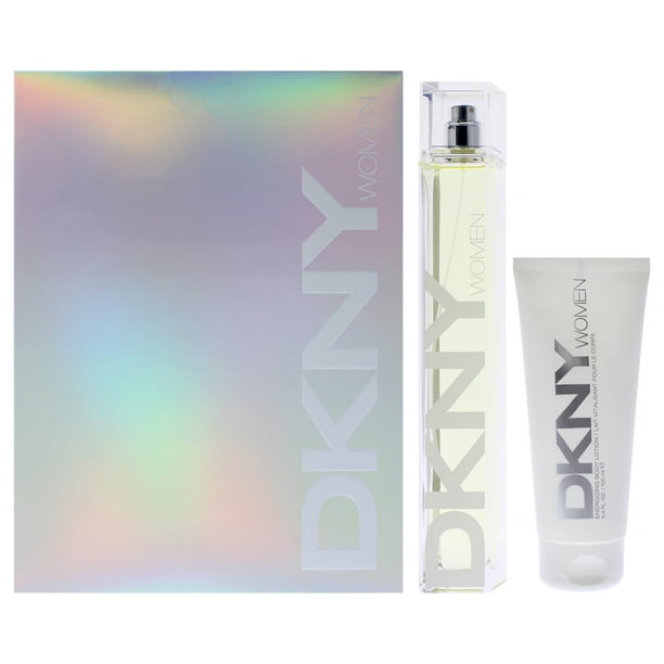 DKNY de Donna Karan para mujer: set de regalo de 2 piezas: EDP en aerosol de 3,4 oz y loción corporal de 3,4 oz