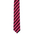 thumbnail image 2 of Roaring 20s Gangster Style Classic Pink and Black Striped Costume Neck Tie, 2 of 2