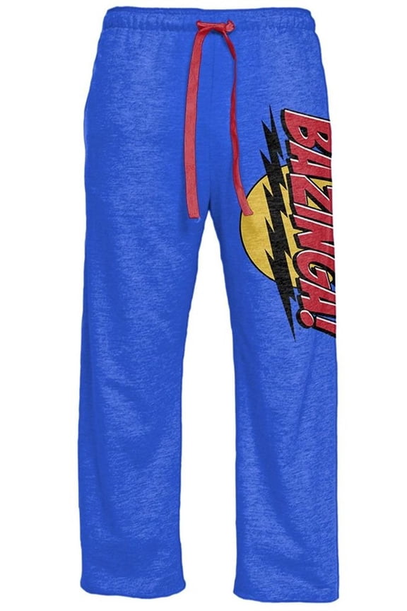The Big Bang Theory Bazinga! Adult Heather Blue Lounge Pants