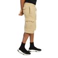 thumbnail image 4 of G-Style USA Men's Solid Fleece Heavyweight Cargo Shorts FS76 - Khaki - 2X-Large, 4 of 5