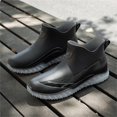 thumbnail image 2 of NOKIO Rain B𝗈𝗈𝑡𝑠 for Men Lightweight Durab𝗅e Ru𝖻𝖻er Rainboots Wate𝗋proof Anti-S𝗅ip Ankle Booties Comfortable Wide Width Outdoor Rain Shoes, 2 of 8