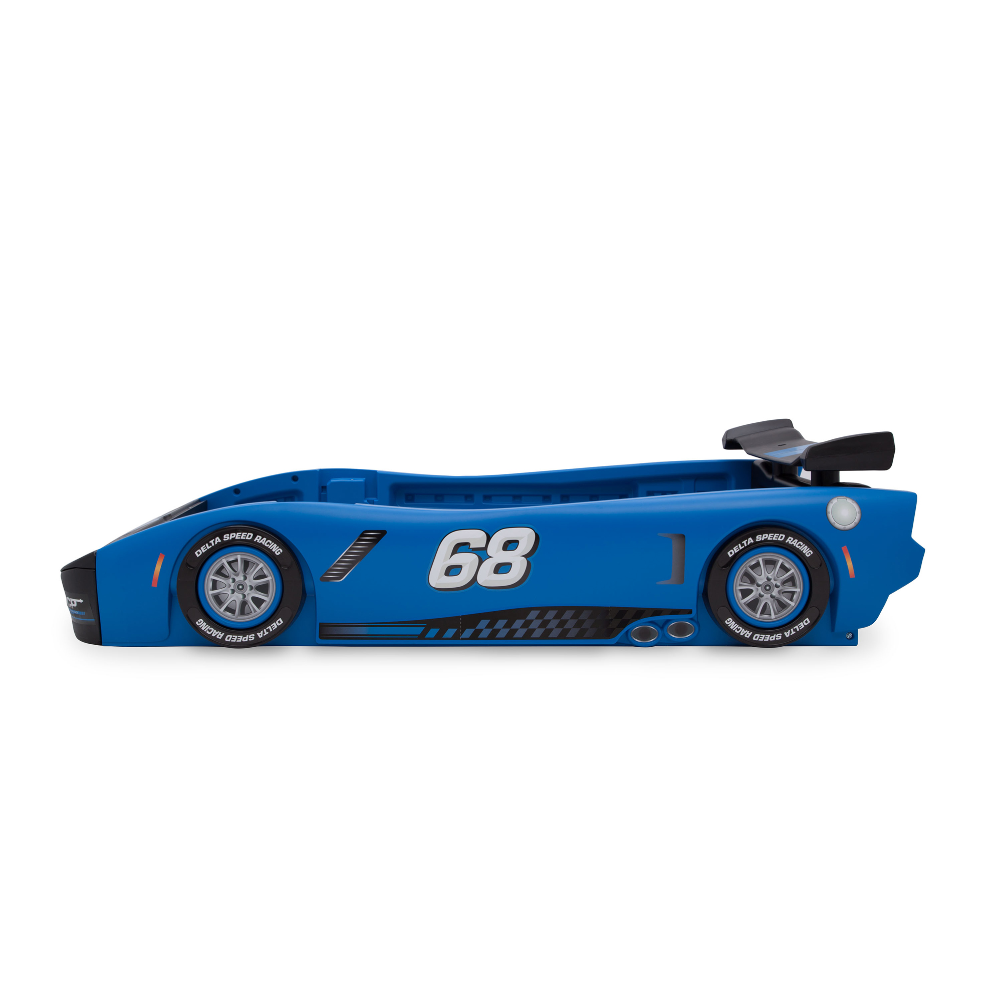 Delta Children Turbo Race Car Twin Bed, Blue - image 5 of 8
