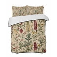 thumbnail image 2 of Quilts Twin Size, Rustic Botanical Soft Comforter Bedding Set for Bed, Vintage Floral Wildflower Lightweight Quilted Bedspread with Pillow Cover(2 Pieces) for All Season, 68x86 Inch, 2 of 6