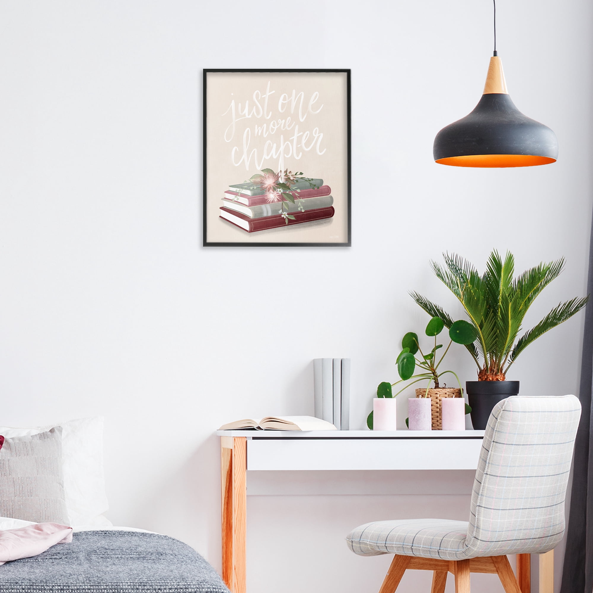 Stupell Industries One More Chapter on Beige Black Framed Giclee Art, design by House Fenway