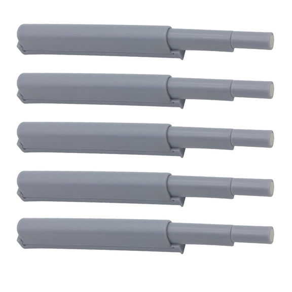 Miangastore 5Pcs Cabinet Door Touch Open System Damper Buffer With Magnet ABS Drawer Door Closet Hinges