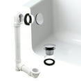 thumbnail image 3 of Westbrass Sch. 40 PVC Bathtub Assembly with Tip-Toe Drain and No-Hole Overflow, Polished Chrome, 3 of 15