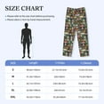 thumbnail image 4 of Vsdgher Alcohol Bottles Print Mens Pajama Pants Sleep & Lounge Pants, PJ Bottoms With elastic waistb and Pockets, 4 of 5