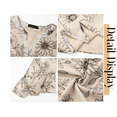 thumbnail image 6 of Fantaslook Blouses for Women 3/4 Ruffle Sleeve Summer Tops V Neck Business Work Blouse Dressy Casual Shirts, 6 of 9