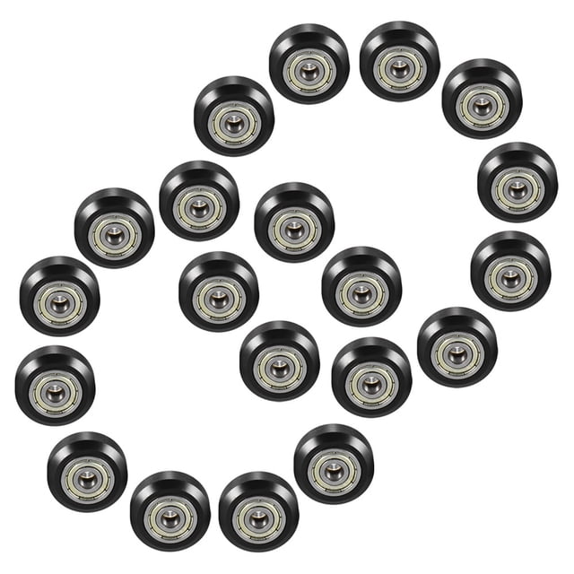 Labymos 20pcs Grand Modèle de Roue Ronde Passive Pulley avec Roue Dentée de Roulement pour Imprimante CNC i3 3D