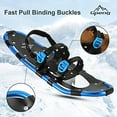 thumbnail image 4 of Gpeng 4-in-1 Xtreme Lightweight Terrain Snowshoes for Men Women Youth Kids, Light Weight Aluminum Alloy Terrain Snow Shoes with Trekking Poles and Free Waterproof Leg Gaiters, 14"/21"/25"/27"/30", 21", 4 of 5