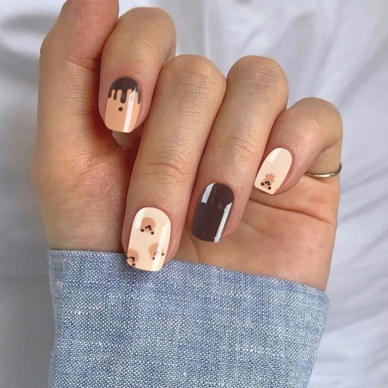 Glue on sale acrylic nails