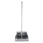 Long Handled Dust Pan 30 Inch Stainless Steel Cleaning Dustpan Standing Garbage Dustpan for Room Garden Lobby Shop Cleaning ( Silver )