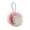 16-Pink, variant on Loofah Bath Shower Sponge Pouf for Exfoliating, PE Material Purple and White, Size 20x18x6cm, Soft and Flexible with Lanyard for Hanging