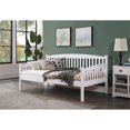 thumbnail image 2 of ACME Caryn Wooden Twin Mission Style Daybed with Slightly Curved Back in White, 2 of 7