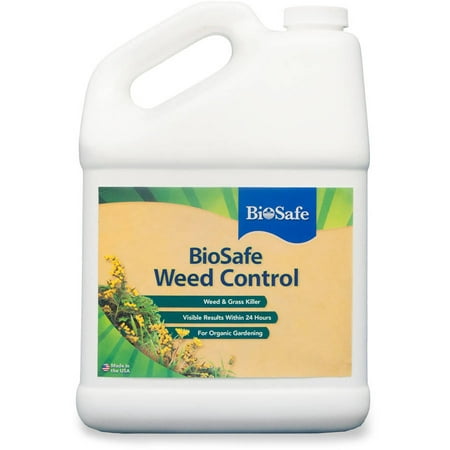 BioSafe Weed Control - Non-selective Burndown Herbacide - 1 Gallon (Best Non Selective Herbicide)