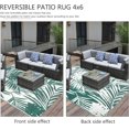 thumbnail image 4 of x Tropical Plastic Outdoor Patio Rug All Weather Outdoor Carpet Reversible Portable Lightweight Outdoor Mats for Patio Camping RV(), 4 of 7