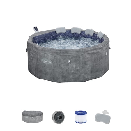 Bestway SaluSpa Carrara 4-6 Person Hot Tub, Energy-Efficient Spa, 67"x25.5"