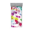 thumbnail image 2 of Ambesonne Abstract Fitted Sheet & Pillow Sham Set, Hydrangea Dragonflies, Queen, Multicolor, 2 of 3