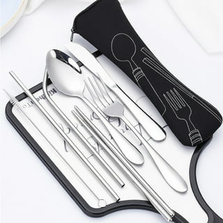 Cheers.US Portable Utensils Set with Case, Stainless Steel