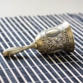 thumbnail image 3 of Campana de mano multiusos, artesanía, servicio de cascabel, campana de llamada fuerte para decoración de bodas, Dorado Antiguo, 3 of 4