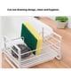 thumbnail image 4 of Cipaher Kitchen Sink Caddy Organizador Porta Esponjas con 2 Pegatinas Sin Uñas Almacenaje Encimera, Blanco, 4 of 7