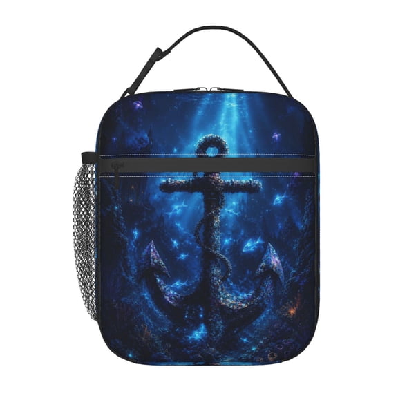 Ocean Anchor Lunch Bag Reusable Thermal Lunch Box with Handle for Women and Men