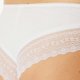 thumbnail image 4 of SCHIESSER Bragas brasileñas para mujer, paquete de 6 - 6Pack Brazilian, algodón elástico, liso Negro/gris/blanco XL (X-Large), 4 of 5