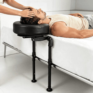 Floor Supported Bed Massage Headrest Adjustable Face Cradle Foldable Portable Massage Headrest for Home Massage Facials Relaxation