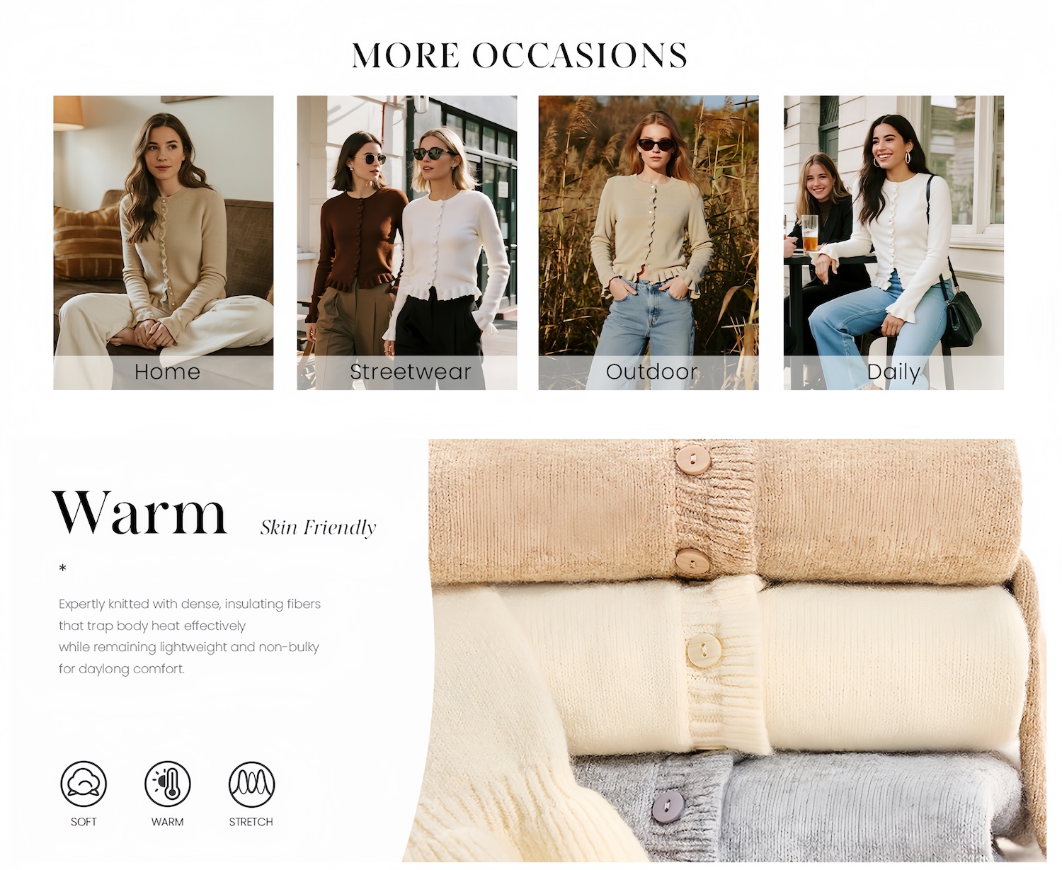 PRETTYGARDEN Women's Cropped Cardigan Sweater, Long Sleeve photo 6