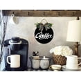 thumbnail image 4 of Eveokoki 12" Door Decor Sign,Rustic Hanging Coffee Wooden Signs Family Sign Rustic Wall Decor Indoor and Outdoor Vintage Wooden Decoration Farmhouse Primitive, 4 of 5