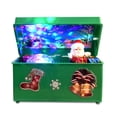thumbnail image 3 of Matsuzay Caja de música de estilo navideño hermosa caja de música LED de decoración creativa de Papá Noel de plástico para regalos de fiesta 2021 Kits de decoración para fiestas Verde Matsuzay HA008827-02B, 3 of 6