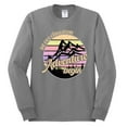 thumbnail image 2 of Wild Bobby Let Our Classroom Adventure Begin Mountain Sunset Light Colors Pop Culture Men Long Sleeve Shirt, Heather Grey, Medium, 2 of 6
