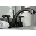 thumbnail image 4 of Kingston Brass KS4985CKL Kaiser Widespread Bathroom Faucet with Brass Pop-Up, Oil Rubbed Bronze, 4 of 8