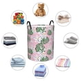 thumbnail image 6 of Daiia Lilies Flowers Round Laundry Basket with Handles Thickened Waterproof Circular hamper,Dirty Clothes Storage Basket for Bedroom,Bathroom,College Dorm-Small, 6 of 8
