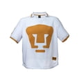 thumbnail image 1 of Jersey Pumas Retro 1980 Old School Sports Para Hombre Talla EG Blanco/dorado, 1 of 3