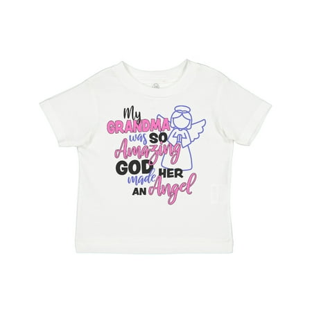 

Inktastic My Grandma Was So Amazing God Made Her an Angel Gift Toddler Toddler Girl T-Shirt
