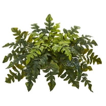 Nearly Natural 32in. Holly Fern Artificial Ledge Plant