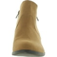 thumbnail image 3 of Sun + Stone Womens Abby Faux Suede Block Heel Ankle Boots, 3 of 3