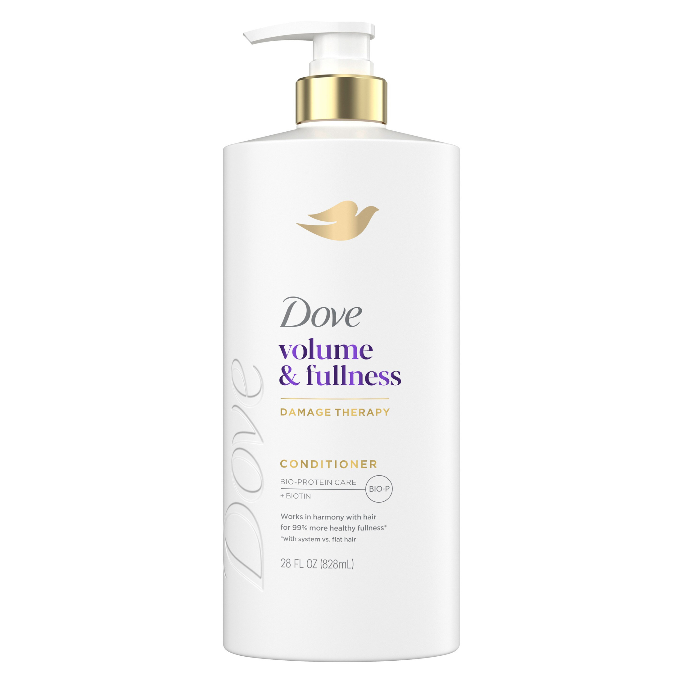 Dove Conditioner for Fine, Thin Hair Volume & Fullness with Bio-Protein Care Technology and Biotin, 28 Fl Oz