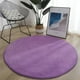 thumbnail image 4 of Cateissary Alfombra gris no tóxica e inodoro para alfombras redondas seguras y saludables para el hogar, la sala de estar y el dormitorio Juegos de accesorios de baño Púrpura claro, 4 of 6