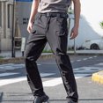 thumbnail image 6 of Elainilye Fashion Men Cargo Pants Assault Pants Multi Pocket Outdoor Athletic Pants Cargo Pants Activewear Trousers,Black, 6 of 7