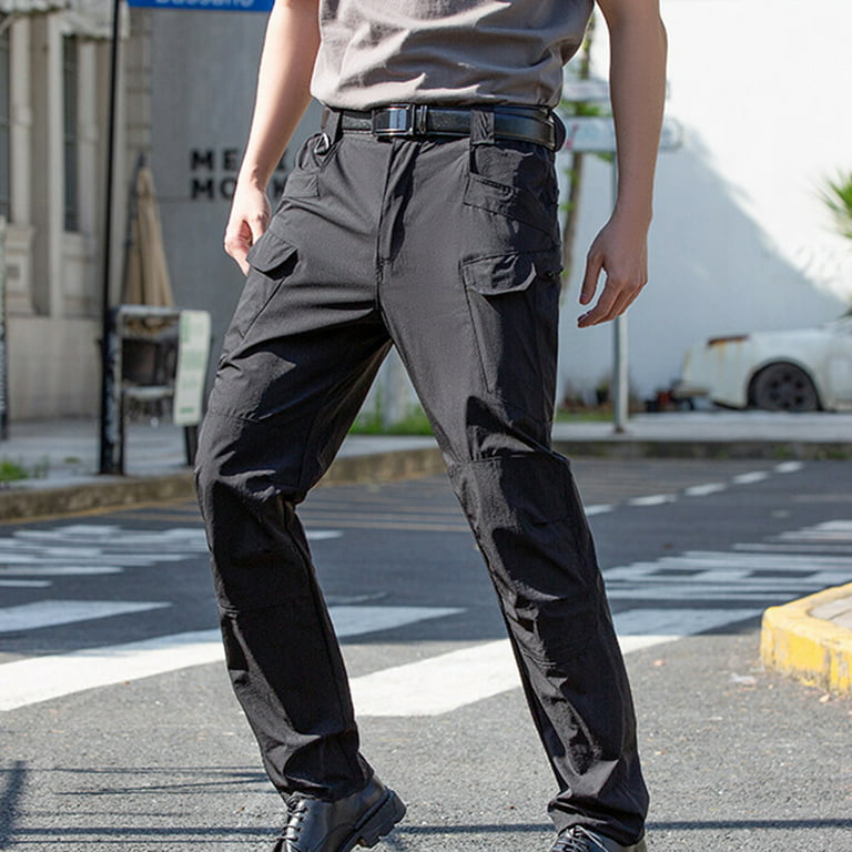 JNGSA Men's Assault Pants with Multi-Pocket Outdoor Sports Hiking