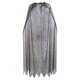 thumbnail image 1 of Capa de bruja, accesorio de cosplay, poncho gótico de mago para fiestas de adultos, celebración espeluznante Negro Plata, 1 of 9